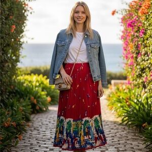 Vintage Stonebridge Novelty Broomstick Skirt